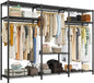 Clothes Rack Heavy Duty Clothing Rack Load Clothing Racks for Hanging Clothes Adjustable Wardrobe Closet Portable