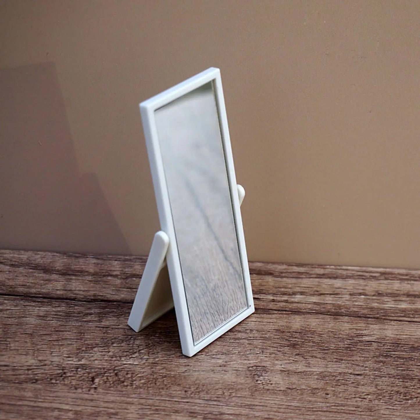 Dollhouse Miniature Dressing Mirror 1:12 Scale Dollhouse Furniture, Simulation, Miniature Floor Mirror for Scene Props